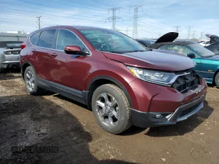 2018 Honda CR-V EX-L with VIN 7FARW2H88JE050602, listed as a Copart auction lot 48007035 with 59,638 mi miles and Salvage Title. Bid and sale history available at carsss.com. Image 4.