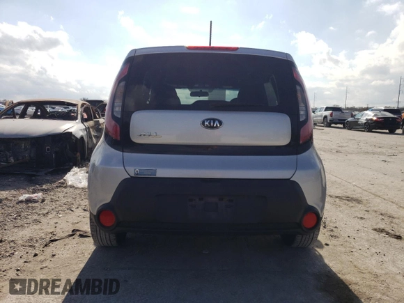 2014 Kia Soul with VIN KNDJN2A25E7737775, listed as a Copart auction lot 44162825 with 0 mi miles and Salvage Title. Bid and sale history available at carsss.com. Image 6.