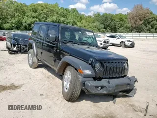 2022 Jeep Wrangler Unlimited Willys with VIN 1C4HJXDMXNW254583, listed as a Copart auction lot 70820684 with 42,931 mi miles and Salvage Title. Bid and sale history available at DreamBid. Image 12.