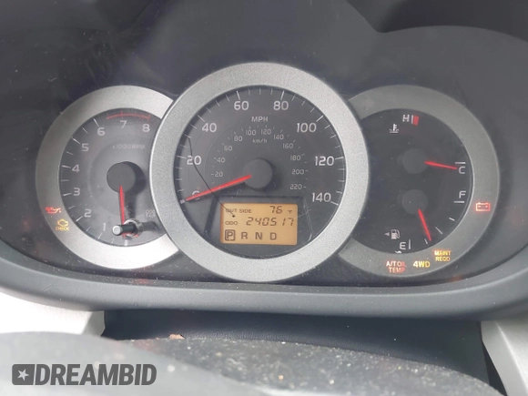2006 Toyota RAV4 with VIN JTMBD33V666002766, listed as a IAAI auction lot 41897058 with 240,517 mi miles. Bid and sale history available at carsss.com. Image 7.