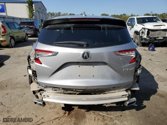 2022 Acura RDX w/Technology Package with VIN 5J8TC1H55NL004868, listed as a Copart auction lot 44748655 with 27,133 mi miles and Salvage Title. Bid and sale history available at carsss.com. Image 6.