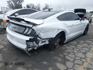 2022 Ford Mustang GT with VIN 1FA6P8CF6N5147847, listed as a IAAI auction lot 41517609 with 37,600 mi miles. Bid and sale history available at carsss.com. Image 4.
