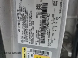 2016 Ford Fusion SE with VIN 3FA6P0HD4GR297433, listed as a Copart auction lot 52879965 with 0 mi miles and Salvage Title. Bid and sale history available at carsss.com. Image 14.