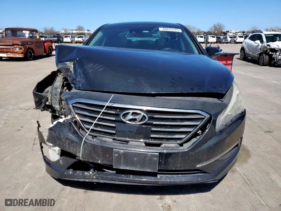 2015 Hyundai Sonata 2.4L Limited with VIN 5NPE34AFXFH032053, listed as a Copart auction lot 48673125 with 0 mi miles and Salvage Title. Bid and sale history available at carsss.com. Image 5.