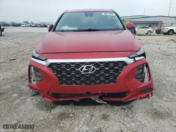 2019 Hyundai Santa Fe SE with VIN 5NMS23AD2KH108256, listed as a Copart auction lot 50613895 with 0 mi miles and Salvage Title. Bid and sale history available at carsss.com. Image 5.