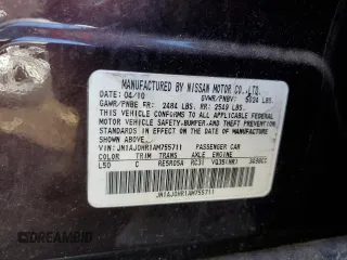 2010 Infiniti EX Journey with VIN JN1AJ0HR1AM755711, listed as a Copart auction lot 42326645 with Not Provided miles and Salvage Title. Bid and sale history available at DreamBid. Image 13.