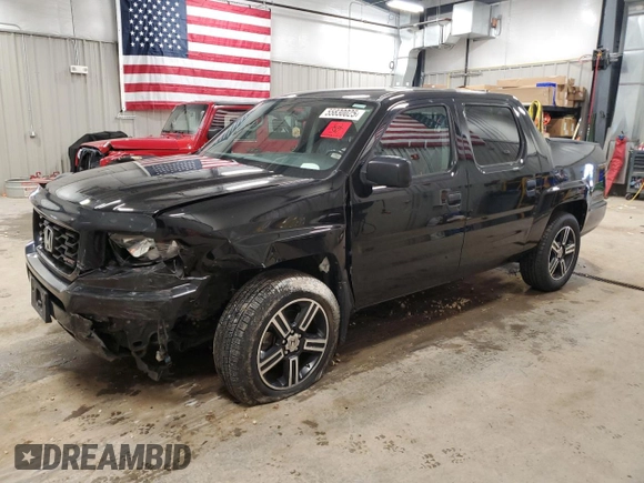 2013 Honda Ridgeline Sport с VIN 5FPYK1F76DB014376, выставлен на аукционе Copart как лот 55830025 с пробегом 160 434 миль миль и Чистый • Clean title. История ставок и продаж доступна на DreamBid. Изображение 1.