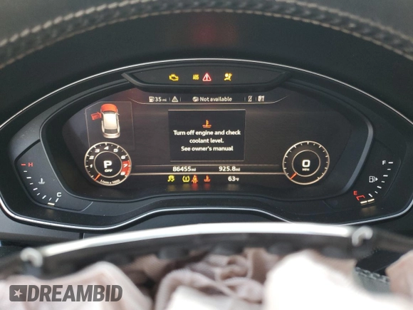 2018 Audi SQ5 Prestige с VIN WA1C4AFY6J2024596, выставлен на аукционе Copart как лот 75256704 с пробегом 86 455 миль миль и Списание • Salvage title. История ставок и продаж доступна на DreamBid. Изображение 9.