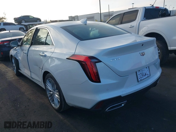 2024 Cadillac CT4 Premium Luxury with VIN 1G6DB5RK8R0131948, listed as a IAAI auction lot 41934270 with 558 mi miles. Bid and sale history available at carsss.com. Image 3.