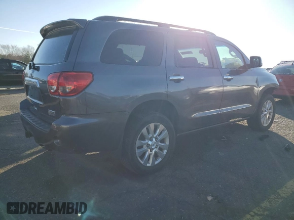 2012 Toyota Sequoia Platinum with VIN 5TDDY5G14CS061407, listed as a Copart auction lot 84466064 with 123,463 mi miles and Salvage Title. Bid and sale history available at carsss.com. Image 3.