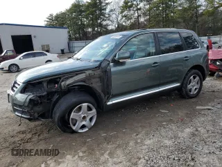 2007 Volkswagen Touareg V6 with VIN WVGZE77L07D001858, listed as a Copart auction lot 45558915 with 214,875 mi miles and Salvage Title. Bid and sale history available at DreamBid. Image 1.