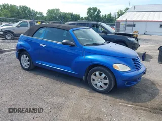2005 Chrysler PT Cruiser Touring with VIN 3C3EY55E95T614947, listed as a IAAI auction lot 42642498 with 92,095 mi miles and . Bid and sale history available at DreamBid. Image 1.