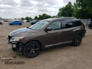 2015 Nissan Pathfinder Platinum with VIN 5N1AR2MM7FC616610, listed as a Copart auction lot 64108345 with 204,379 mi miles and Clean title. Bid and sale history available at DreamBid. Image 1.