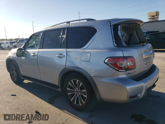 2020 Nissan Armada SL with VIN JN8AY2ND6L9109099, listed as a Copart auction lot 86778724 with 0 mi miles and Salvage Title. Bid and sale history available at carsss.com. Image 2.