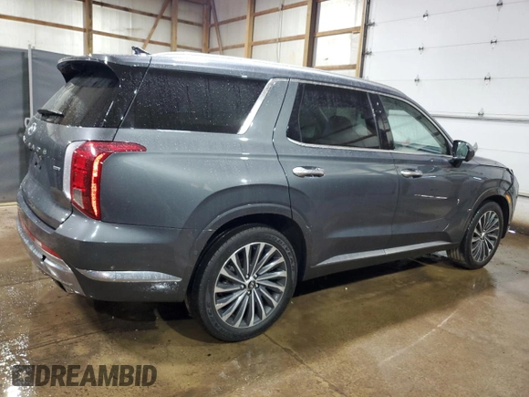 2024 Hyundai Palisade Calligraphy z VIN KM8R7DGE3RU720132, wystawiony jako Copart lot #56704085 z przebiegiem 42 314 mil mil oraz Czysty tytuł • Clean title. Historia ofert i sprzedaży dostępna na DreamBid. Obrazek 3.