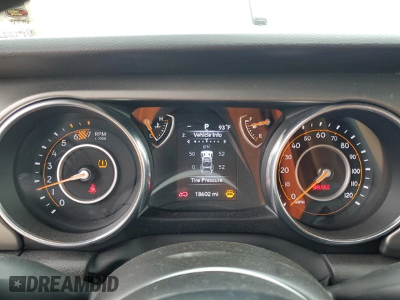 2023 Jeep Wrangler Sport S z VIN 1C4HJXDN7PW681537, wystawiony jako Copart lot #63458155 z przebiegiem 18 602 mil mil oraz Szkoda całkowita • Salvage title. Historia ofert i sprzedaży dostępna na DreamBid. Obrazek 9.
