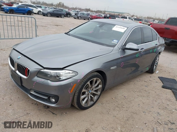 2016 BMW 5 Series 535i with VIN WBA5B1C58GG134444, listed as a IAAI auction lot 41335040 with 84,547 mi miles and . Bid and sale history available at DreamBid. Image 2.