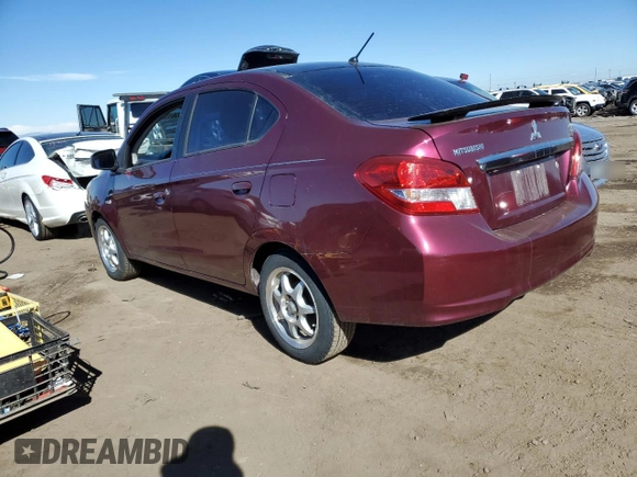 2017 Mitsubishi Mirage G4 ES with VIN ML32F3FJ6HH004840, listed as a Copart auction lot 48561124 with 42,150 mi miles. Bid and sale history available at carsss.com. Image 2.