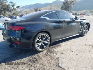 2022 Infiniti Q60 Luxe with VIN JN1EV7KK2NM600262, listed as a IAAI auction lot 41637351 with 22,754 mi miles and . Bid and sale history available at carsss.com. Image 4.