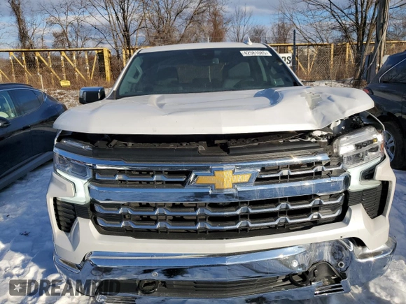 2023 Chevrolet Silverado 1500 LTZ with VIN 3GCUDGE83PG349351, listed as a Copart auction lot 42581085 with 25,034 mi miles and Salvage Title. Bid and sale history available at carsss.com. Image 5.