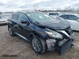 2015 Nissan Murano Platinum with VIN 5N1AZ2MH5FN283203, listed as a IAAI auction lot 41225388 with 1 mi miles. Bid and sale history available at carsss.com. Image 1.