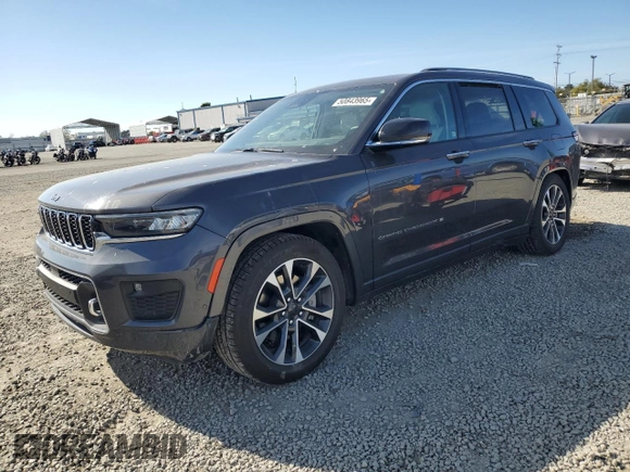 2022 Jeep Grand Cherokee Overland with VIN 1C4RJKDG2N8536125, listed as a Copart auction lot 50843965 with 70,865 mi miles and Salvage title. Bid and sale history available at DreamBid. Image 1.