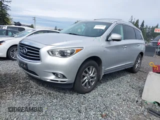 2014 Infiniti QX60 with VIN 5N1AL0MMXEC531216, listed as a IAAI auction lot 42003851 with 91,232 mi miles and . Bid and sale history available at DreamBid. Image 2.