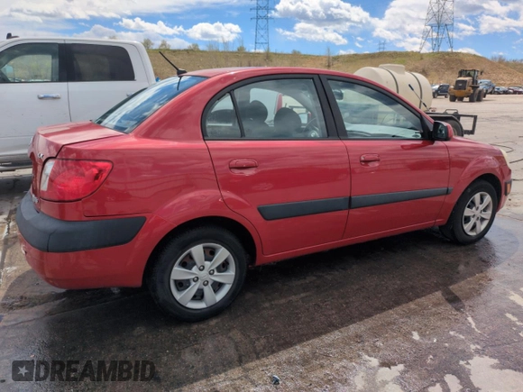 2008 Kia Rio LX with VIN KNADE123986373737, listed as a Copart auction lot 53919515 with 148,743 mi miles and Salvage Title. Bid and sale history available at DreamBid. Image 3.