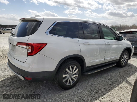 2020 Honda Pilot EX-L with VIN 5FNYF5H51LB006636, listed as a Copart auction lot 49576475 with 78,156 mi miles and Salvage Title. Bid and sale history available at carsss.com. Image 3.