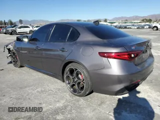2022 Alfa Romeo Giulia Veloce with VIN ZARFAMBN7N7653310, listed as a Copart auction lot 88539535 with 17,289 mi miles and Salvage Title. Bid and sale history available at carsss.com. Image 2.