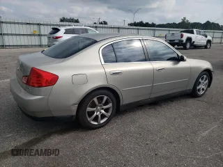 2003 Infiniti G35 w/Leather with VIN JNKCV51EX3M314563, listed as a Copart auction lot 72418514 with 218,606 mi miles and Salvage Title. Bid and sale history available at DreamBid. Image 3.