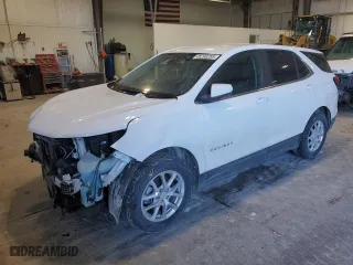 2023 Chevrolet Equinox LT with VIN 3GNAXUEG2PL102630, listed as a Copart auction lot 45298255 with 61,314 mi miles and Salvage Title. Bid and sale history available at carsss.com. Image 1.