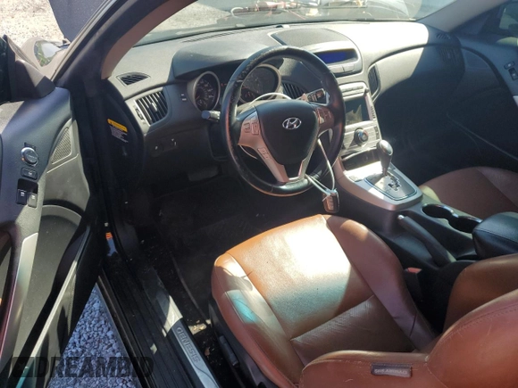 2010 Hyundai Genesis Coupe with VIN KMHHU6KH0AU035673, listed as a Copart auction lot 54561415 with 109,084 mi miles and Salvage title. Bid and sale history available at DreamBid. Image 8.