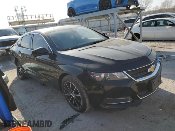 2017 Chevrolet Impala LS with VIN 2G11X5SA2H9172351, listed as a Copart auction lot 50820835 with 175,194 mi miles and Salvage title. Bid and sale history available at DreamBid. Image 4.