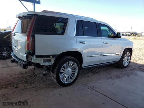 2016 Cadillac Escalade Platinum with VIN 1GYS3DKJ7GR344163, listed as a Copart auction lot 49719985 with 58,947 mi miles and Salvage Title. Bid and sale history available at carsss.com. Image 3.