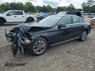 2017 Mercedes-Benz C 300 with VIN 55SWF4KB7HU217300, listed as a Copart auction lot 58961125 with 101,054 mi miles and Salvage title. Bid and sale history available at DreamBid. Image 1.