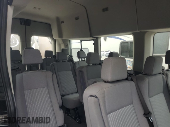 2019 Ford Transit Passenger XL with VIN 1FBVU4XM1KKA23695, listed as a Copart auction lot 80881484 with 52,209 mi miles and Salvage Title. Bid and sale history available at DreamBid. Image 10.