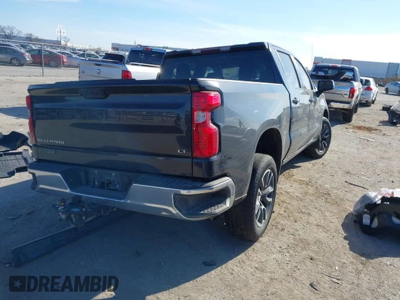 2022 Chevrolet Silverado 1500 LT with VIN 1GCPACED7NZ618721, listed as a IAAI auction lot 41281059 with 122,789 mi miles. Bid and sale history available at carsss.com. Image 4.