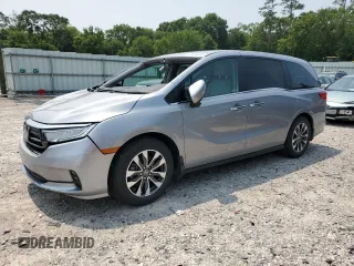 2023 Honda Odyssey EX-L с VIN 5FNRL6H6XPB064259, выставлен на аукционе Copart как лот 58986395 с пробегом 22 137 миль миль и Списание • Salvage title. История ставок и продаж доступна на DreamBid. Изображение 1.