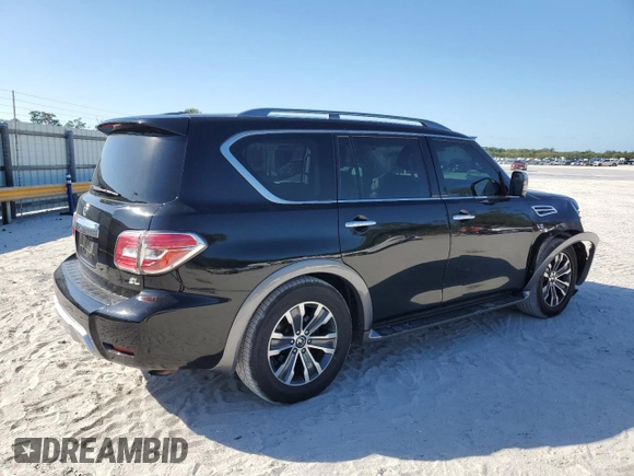 2018 Nissan Armada SL with VIN JN8AY2ND5JX001341, listed as a Copart auction lot 52087444 with 106,141 mi miles and Non Repairable. Bid and sale history available at carsss.com. Image 3.