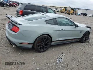 2021 Ford Mustang Mach 1 with VIN 1FA6P8R06M5551345, listed as a Copart auction lot 89345365 with 7,374 mi miles and Salvage Title. Bid and sale history available at carsss.com. Image 3.