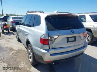 2007 BMW X3 3.0si with VIN WBXPC93467WF23755, listed as a IAAI auction lot 41862972 with 97,477 mi miles. Bid and sale history available at carsss.com. Image 6.