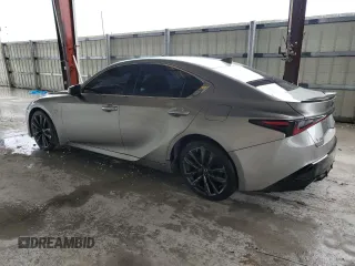 2021 Lexus IS 350 F Sport z VIN JTHGZ1B26M5040518, wystawiony jako Copart lot #55793755 z przebiegiem 42 837 mil mil oraz Szkoda całkowita • Salvage title. Historia ofert i sprzedaży dostępna na DreamBid. Obrazek 2.