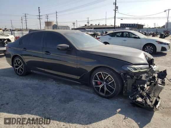 2021 BMW 5 Series 530e with VIN WBA13AG07MCH13196, listed as a Copart auction lot 71261874 with 23,609 mi miles and Salvage Title. Bid and sale history available at carsss.com. Image 4.