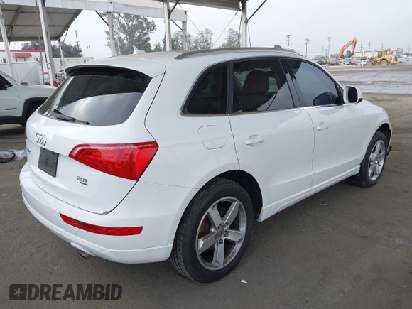 2012 Audi Q5 Premium Plus with VIN WA1LFAFP6CA019313, listed as a IAAI auction lot 42344103 with 95,091 mi miles and . Bid and sale history available at DreamBid. Image 4.