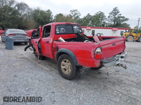 2002 Toyota Tacoma PreRunner with VIN 5TEGN92N92Z883581, listed as a IAAI auction lot 41618699 with Not Provided miles and . Bid and sale history available at DreamBid. Image 3.