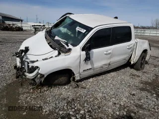 2019 Ram 1500 Big Horn/Lone Star with VIN 1C6SRFFT1KN626592, listed as a Copart auction lot 48408575 with 0 mi miles and Salvage Title. Bid and sale history available at carsss.com. Image 1.