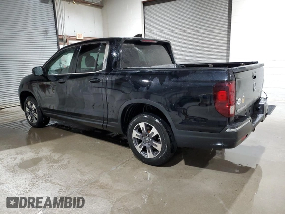2018 Honda Ridgeline RTL with VIN 5FPYK3F59JB009923, listed as a Copart auction lot 45035285 with 107,539 mi miles and Salvage title. Bid and sale history available at DreamBid. Image 2.