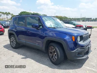 2017 Jeep Renegade Latitude z VIN ZACCJBBB2HPG58400, wystawiony jako IAAI lot #42045596 z przebiegiem 52 978 mil mil oraz . Historia ofert i sprzedaży dostępna na DreamBid. Obrazek 1.