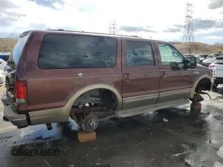2000 Ford Excursion Limited с VIN 1FMNU43S7YEB85589, выставлен на аукционе Copart как лот 43738255 с пробегом 233 688 миль миль и Списание • Salvage title. История ставок и продаж доступна на DreamBid. Изображение 3.